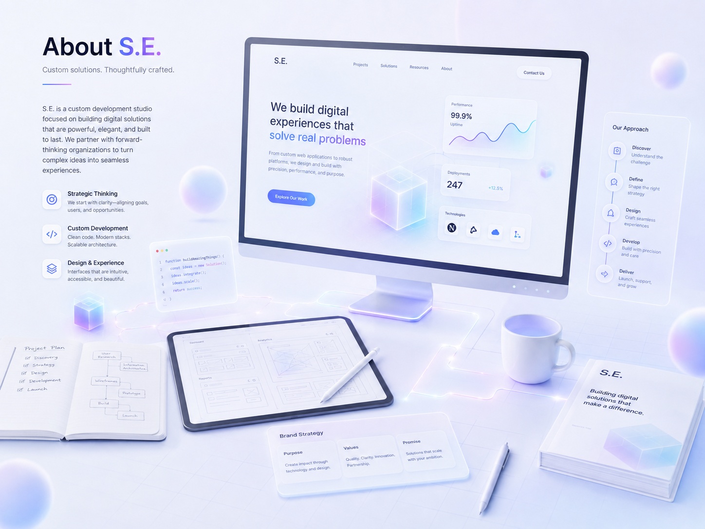 S.E. Web Development workspace and custom development projects