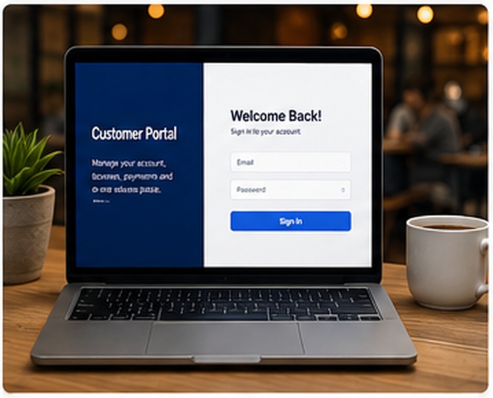 Customer portal dashboard demo preview